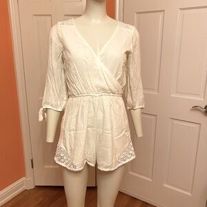 Abercrombie & Fitch White Romper